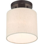 49807-92 1 Light English Bronze Semi Flush-Lighting LumensSemi Flush