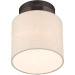 49807-92 1 Light English Bronze Semi Flush-Lighting LumensSemi Flush