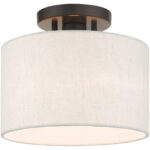 49808-92 1 Light English Bronze Semi Flush-Lighting LumensSemi Flush