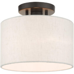 49808-92 1 Light English Bronze Semi Flush-Lighting LumensSemi Flush