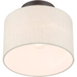 49808-92 1 Light English Bronze Semi Flush-Lighting LumensSemi Flush