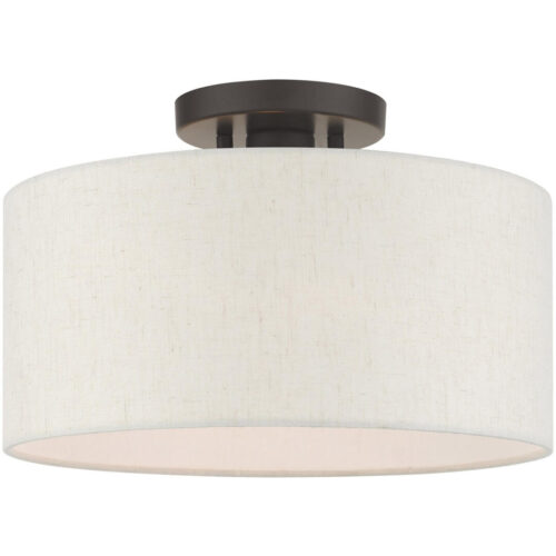 49809-92 1 Light English Bronze Semi Flush-Lighting LumensSemi Flush