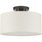 49809-92 1 Light English Bronze Semi Flush-Lighting LumensSemi Flush