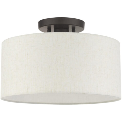 49809-92 1 Light English Bronze Semi Flush-Lighting LumensSemi Flush