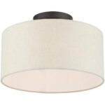 49809-92 1 Light English Bronze Semi Flush-Lighting LumensSemi Flush