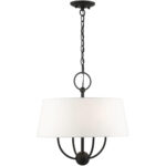 49844-04 4 Light Black Pendant Chandelier-Lighting LumensChandeliers