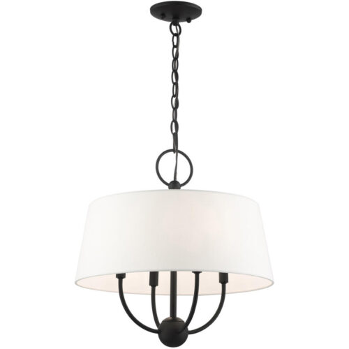 49844-04 4 Light Black Pendant Chandelier-Lighting LumensChandeliers