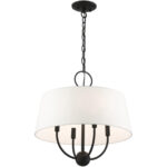 49844-04 4 Light Black Pendant Chandelier-Lighting LumensChandeliers