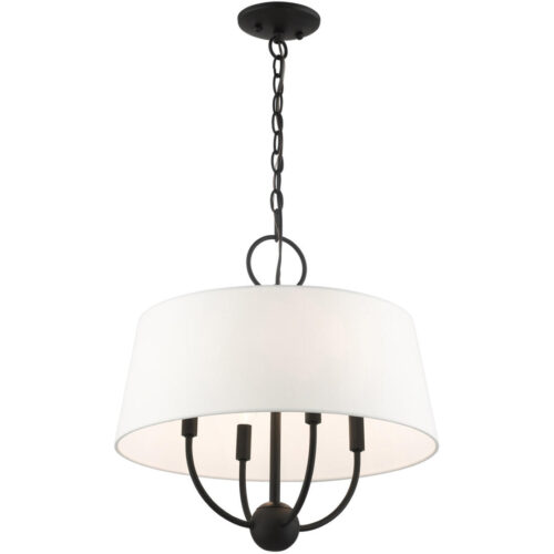 49844-04 4 Light Black Pendant Chandelier-Lighting LumensChandeliers