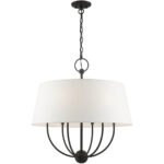 49846-04 6 Light Black Pendant Chandelier-Lighting LumensChandeliers