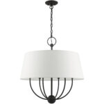 49846-04 6 Light Black Pendant Chandelier-Lighting LumensChandeliers