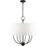 49846-04 6 Light Black Pendant Chandelier-Lighting LumensChandeliers