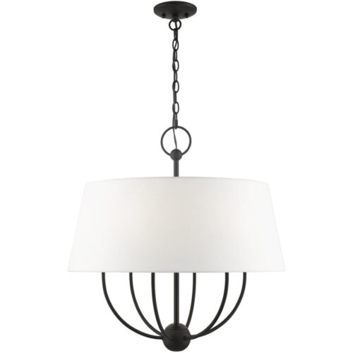 49846-04 6 Light Black Pendant Chandelier-Lighting LumensChandeliers