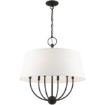 49846-04 6 Light Black Pendant Chandelier-Lighting LumensChandeliers