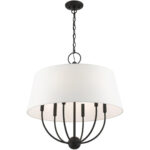 49846-04 6 Light Black Pendant Chandelier-Lighting LumensChandeliers