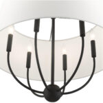 49846-04 6 Light Black Pendant Chandelier-Lighting LumensChandeliers