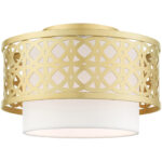 49862-33 1 Light Soft Gold Semi Flush-Lighting LumensSemi Flush