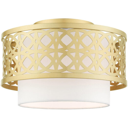 49862-33 1 Light Soft Gold Semi Flush-Lighting LumensSemi Flush