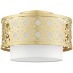 49862-33 1 Light Soft Gold Semi Flush-Lighting LumensSemi Flush