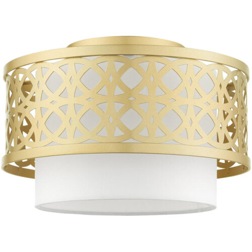 49862-33 1 Light Soft Gold Semi Flush-Lighting LumensSemi Flush