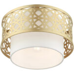 49862-33 1 Light Soft Gold Semi Flush-Lighting LumensSemi Flush