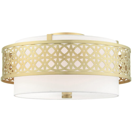 49864-33 4 Light Soft Gold Semi Flush-Lighting LumensSemi Flush