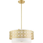 49865-33 4 Light Soft Gold Pendant Chandelier-Lighting LumensChandeliers