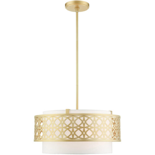 49865-33 4 Light Soft Gold Pendant Chandelier-Lighting LumensChandeliers