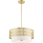 49865-33 4 Light Soft Gold Pendant Chandelier-Lighting LumensChandeliers