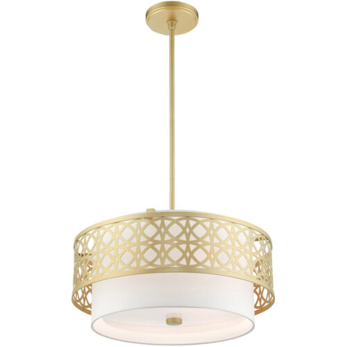 49865-33 4 Light Soft Gold Pendant Chandelier-Lighting LumensChandeliers