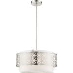 49865-91 4 Light Brushed Nickel Pendant Chandelier-Lighting LumensChandeliers