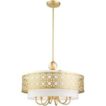 49866-33 7 Light Soft Gold Pendant Chandelier-Lighting LumensChandeliers