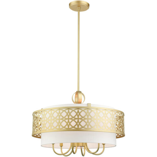 49866-33 7 Light Soft Gold Pendant Chandelier-Lighting LumensChandeliers