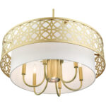 49866-33 7 Light Soft Gold Pendant Chandelier-Lighting LumensChandeliers