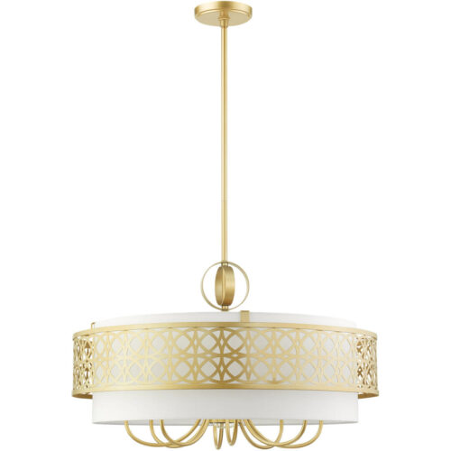 49867-33 9 Light Soft Gold Pendant Chandelier-Lighting LumensChandeliers