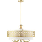 49867-33 9 Light Soft Gold Pendant Chandelier-Lighting LumensChandeliers