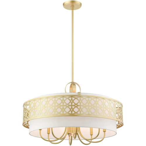 49867-33 9 Light Soft Gold Pendant Chandelier-Lighting LumensChandeliers