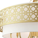 49867-33 9 Light Soft Gold Pendant Chandelier-Lighting LumensChandeliers