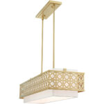 49868-33 6 Light Soft Gold Linear Chandelier-Lighting LumensChandeliers