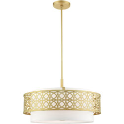 49870-33 5 Light Soft Gold Pendant Chandelier-Lighting LumensChandeliers