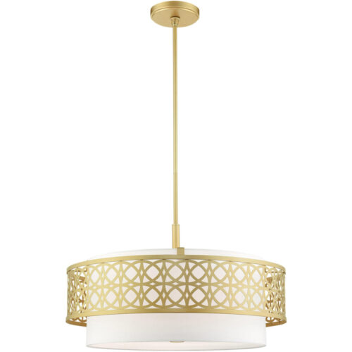 49870-33 5 Light Soft Gold Pendant Chandelier-Lighting LumensChandeliers