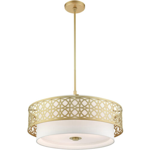 49870-33 5 Light Soft Gold Pendant Chandelier-Lighting LumensChandeliers