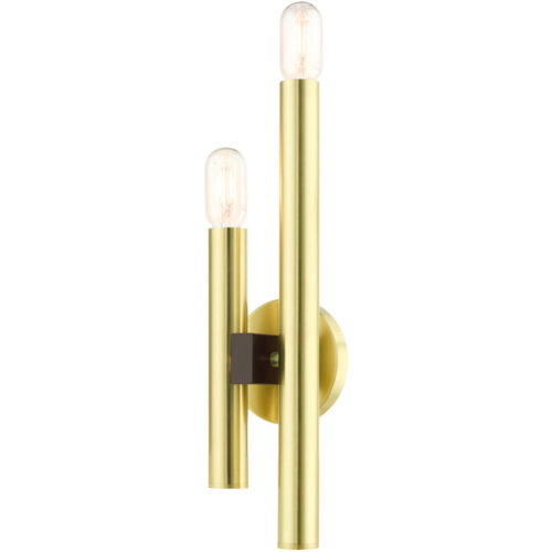 49992-12 2 Light Satin Brass ADA Double Sconce-Lighting LumensWall Sconces