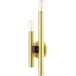 49992-12 2 Light Satin Brass ADA Double Sconce-Lighting LumensWall Sconces