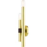 49992-12 2 Light Satin Brass ADA Double Sconce-Lighting LumensWall Sconces