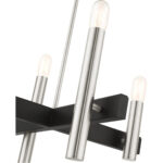 49994-91 4 Light Brushed Nickel Chandelier-Lighting LumensChandeliers