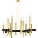 49999-12 12 Light Satin Brass Chandelier-Lighting LumensChandeliers