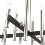 49999-91 12 Light Brushed Nickel Chandelier-Lighting LumensChandeliers