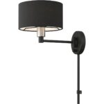 50270-04 1 Light Black Swing Arm Wall Lamp-Lighting LumensWall Lamps