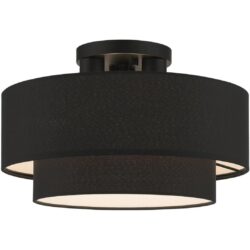 50272-04 3 Light Black Large Semi-Flush-Lighting LumensSemi Flush